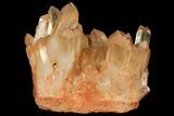 Tangerine Quartz Crystal Cluster - Madagascar #112803-3